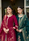 Gitanjali By Karissa Mal Chanderi Anarkali Kurti Set Wholesale Market In Surat